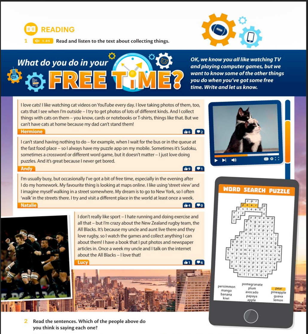 Free time activities